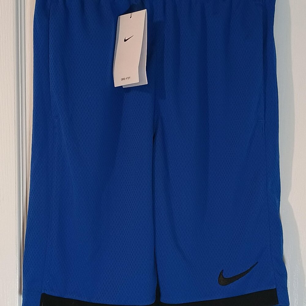 Nike/Training Shorts/Boys Size N/A/Royal Blue/Dri-Fit Black Logo
